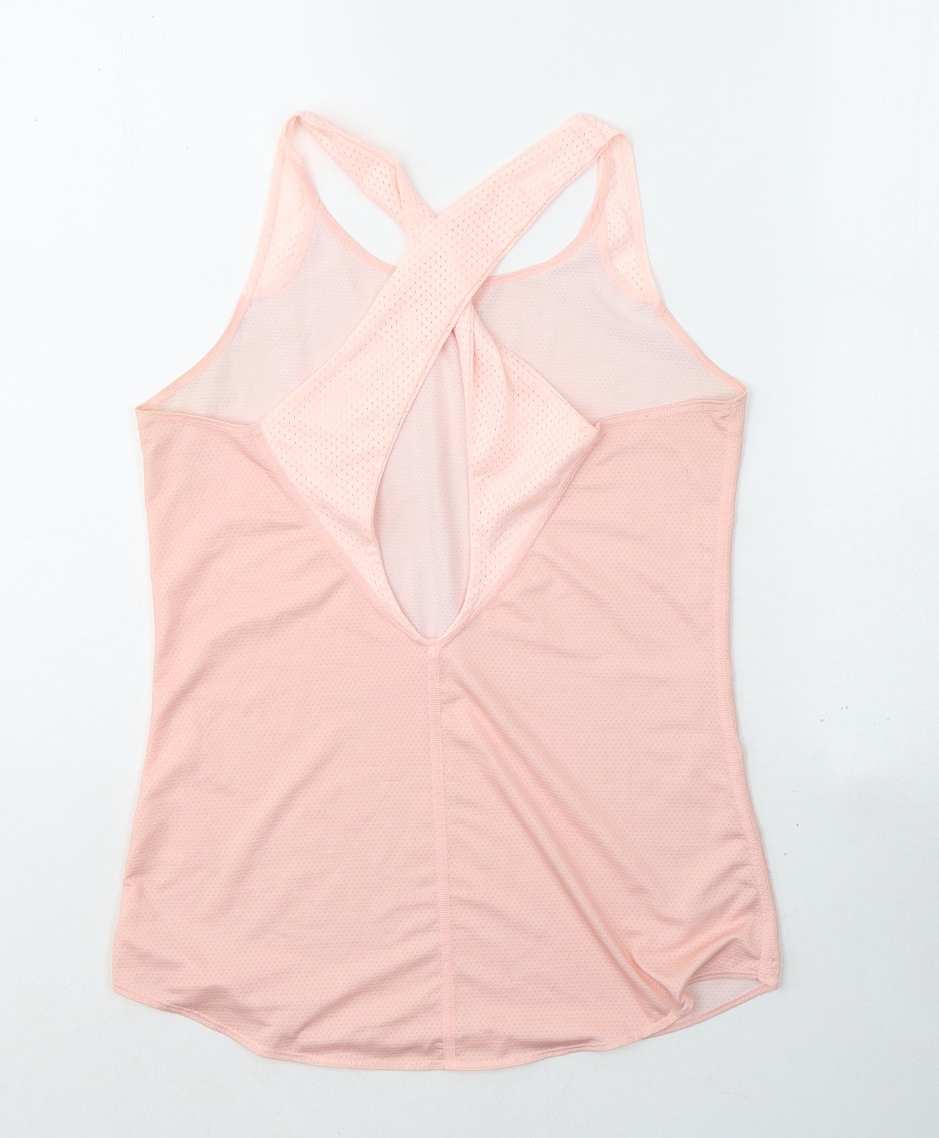 DOMYOS Womens Pink  Polyester Basic Tank Size S Round Neck Pullover