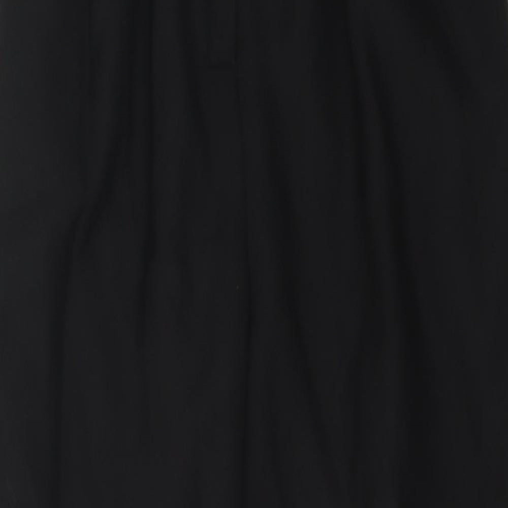 River Island Womens Black  Polyester Trousers  Size 6 L24 in Regular Button