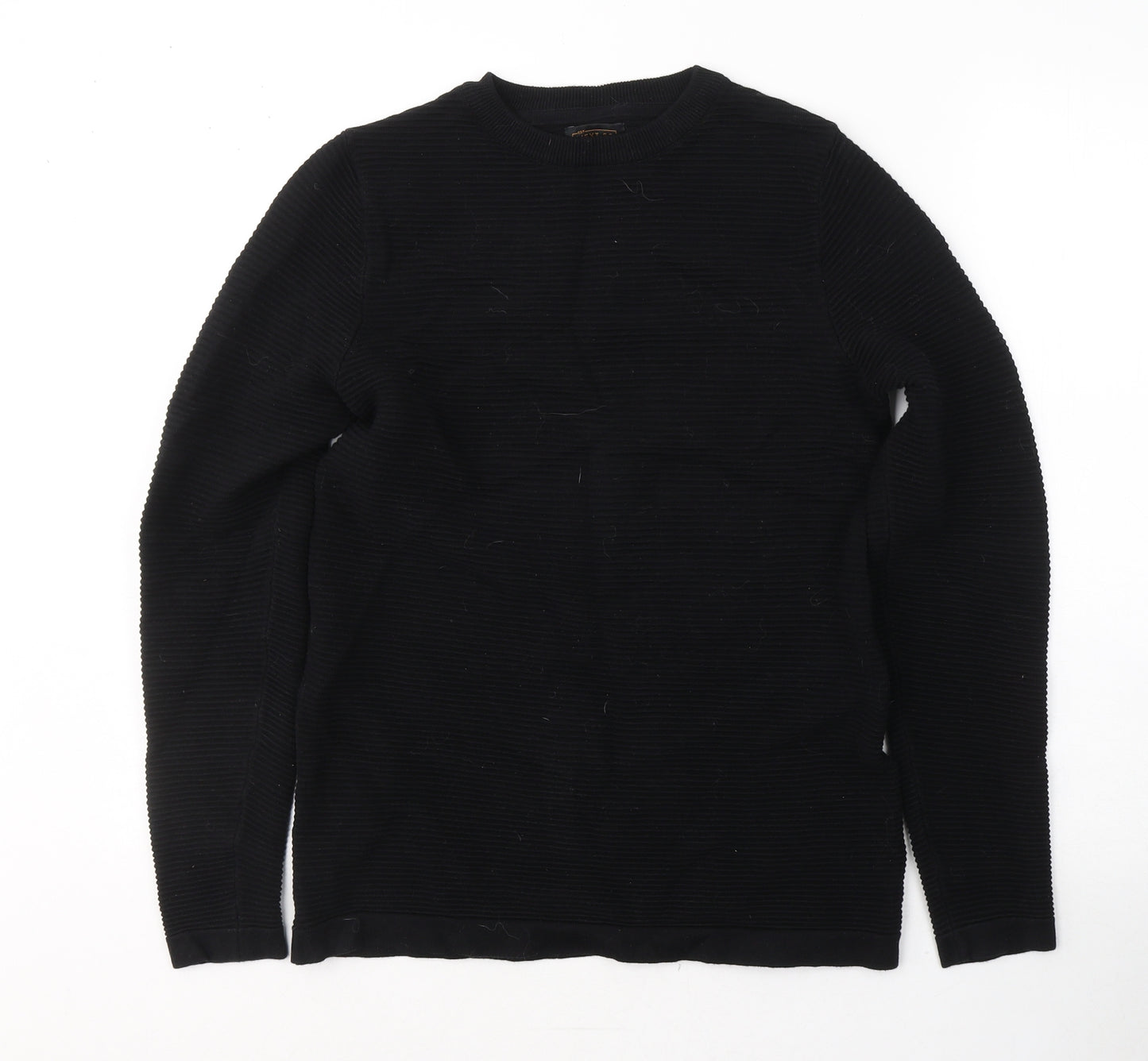 NEXT Boys Black Round Neck  Cotton Pullover Jumper Size 14 Years  Pullover