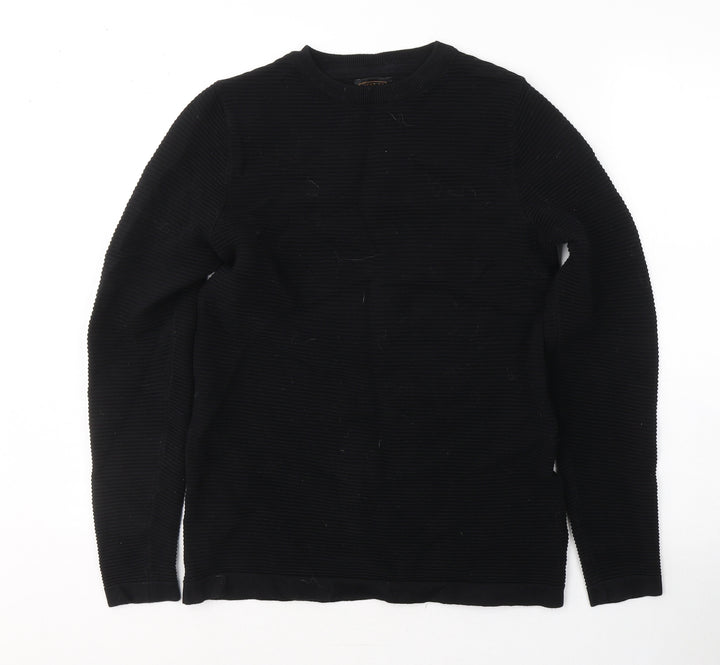 NEXT Boys Black Round Neck  Cotton Pullover Jumper Size 14 Years  Pullover