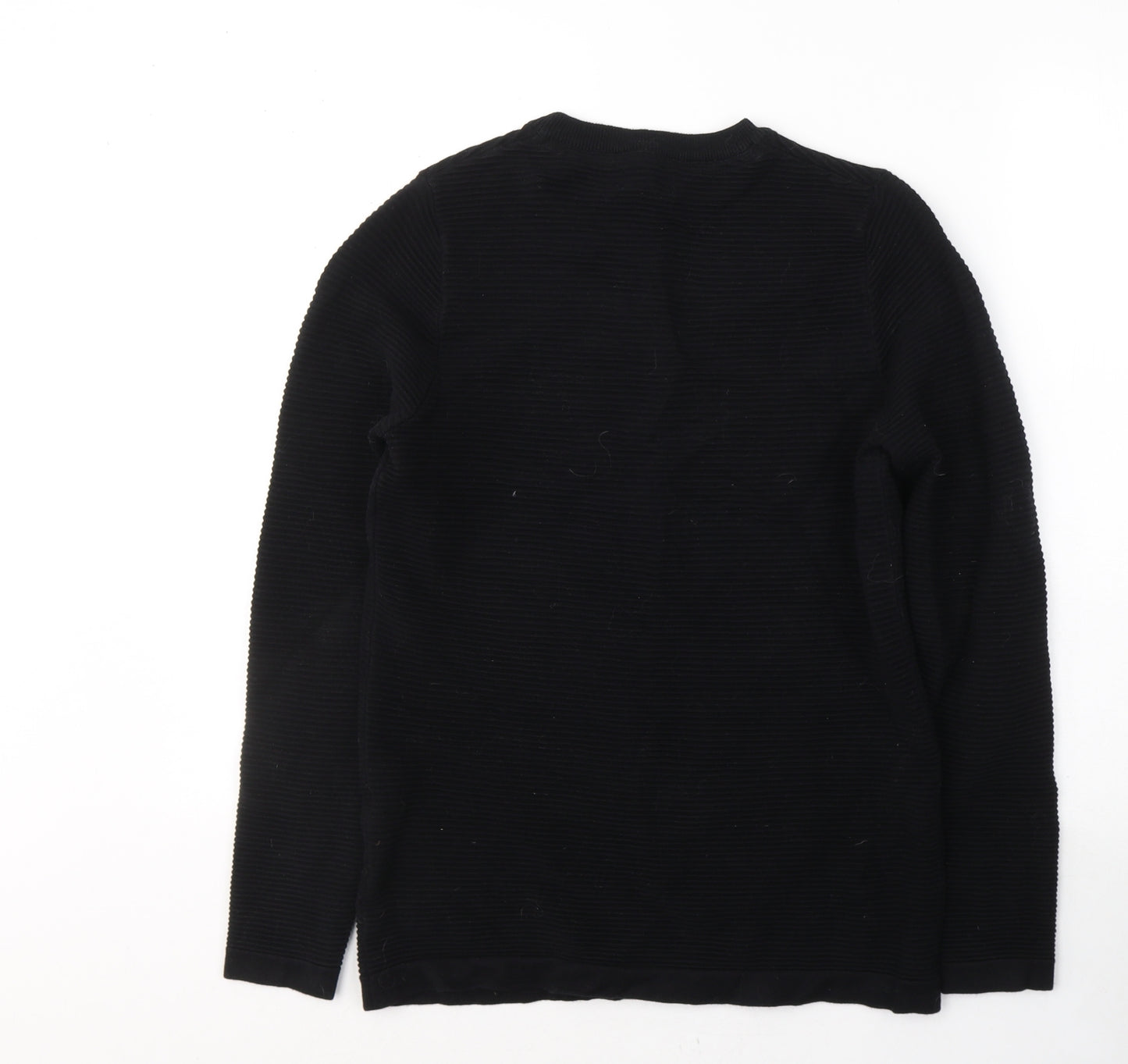 NEXT Boys Black Round Neck  Cotton Pullover Jumper Size 14 Years  Pullover