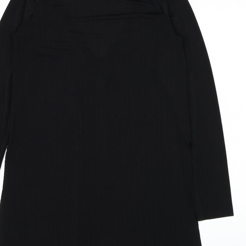 Zara Womens Black  Polyester Basic Blouse Size M V-Neck