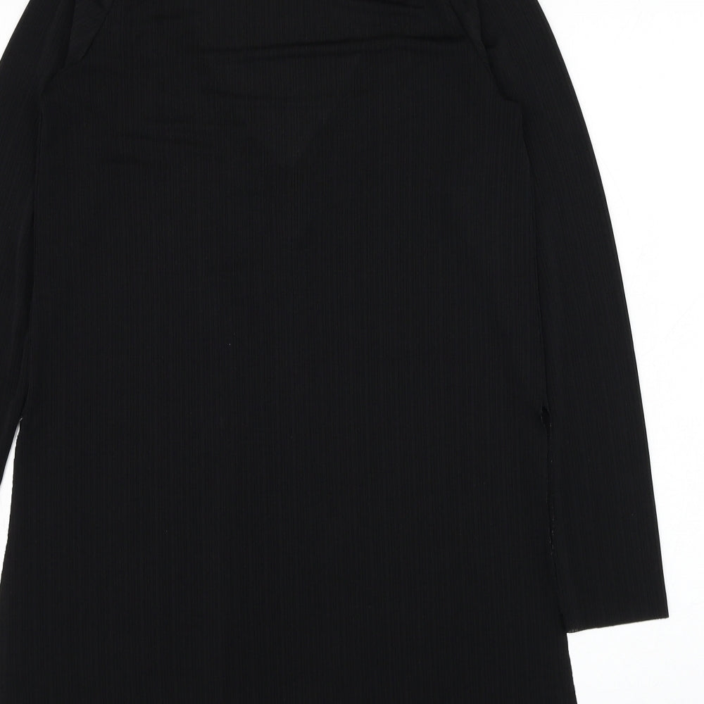 Zara Womens Black  Polyester Basic Blouse Size M V-Neck