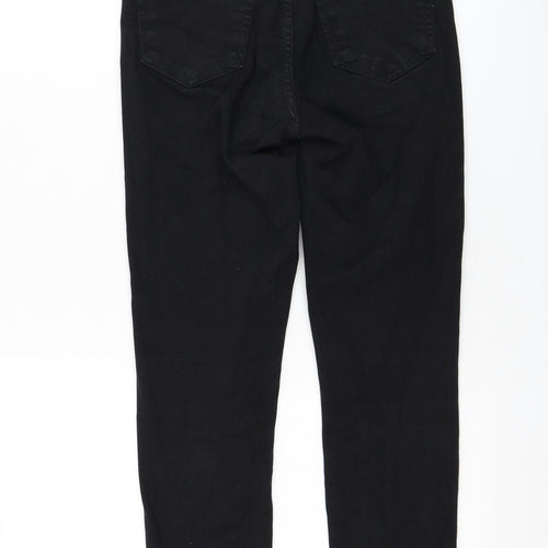 Topshop Womens Black  Cotton Skinny Jeans Size 26 in L30 in Regular Zip