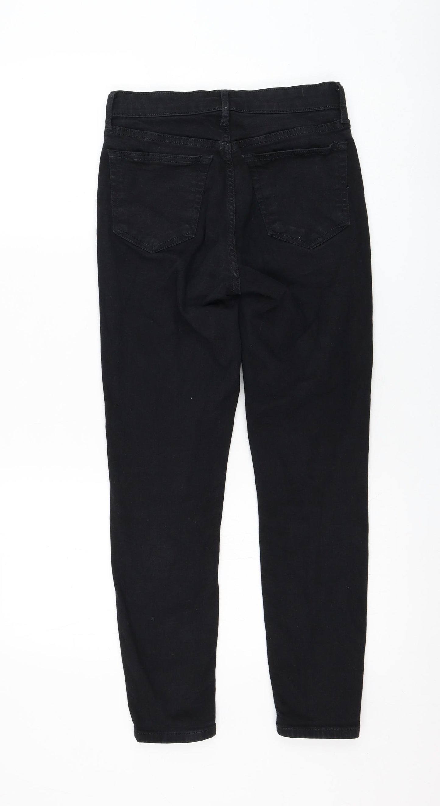 Topshop Womens Black  Cotton Skinny Jeans Size 26 in L30 in Regular Zip