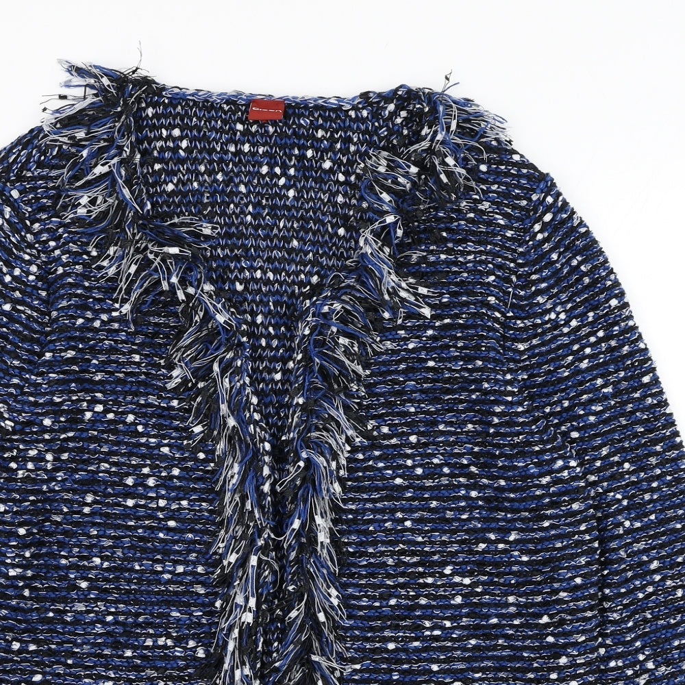 Olsen Womens Blue V-Neck  Polyester Cardigan Jumper Size 18