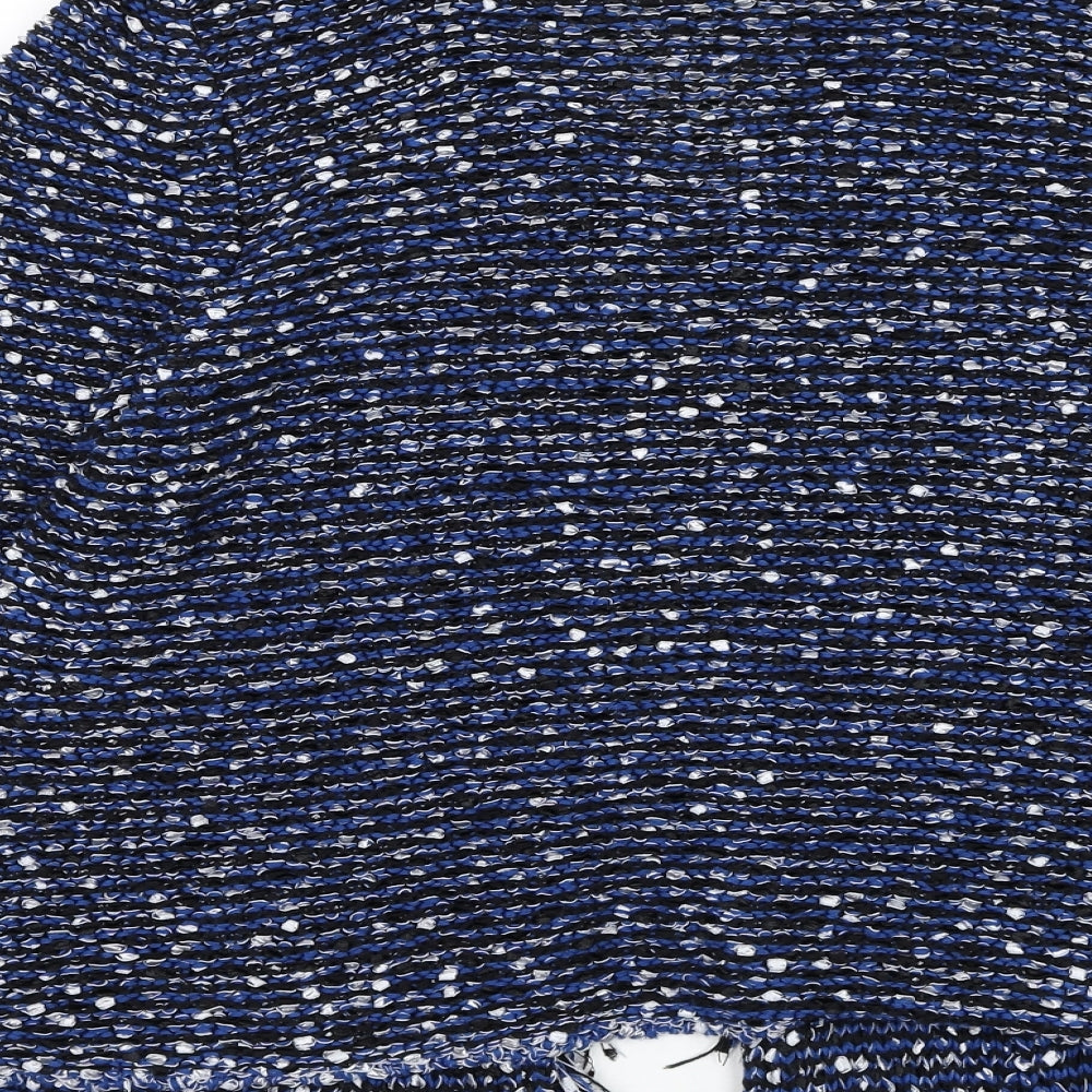 Olsen Womens Blue V-Neck  Polyester Cardigan Jumper Size 18