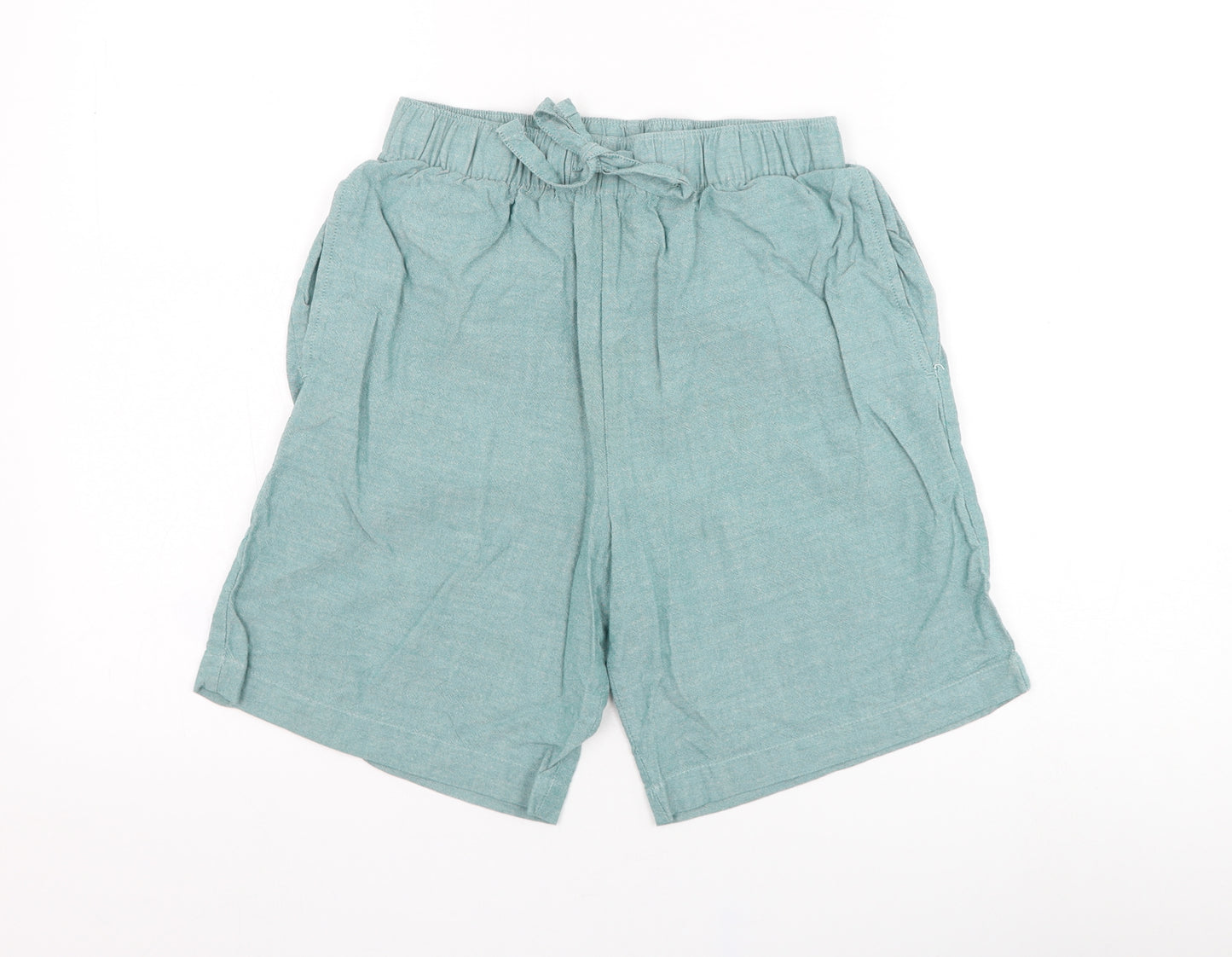 F&F Mens Green  Cotton Bermuda Shorts Size S L8 in Regular