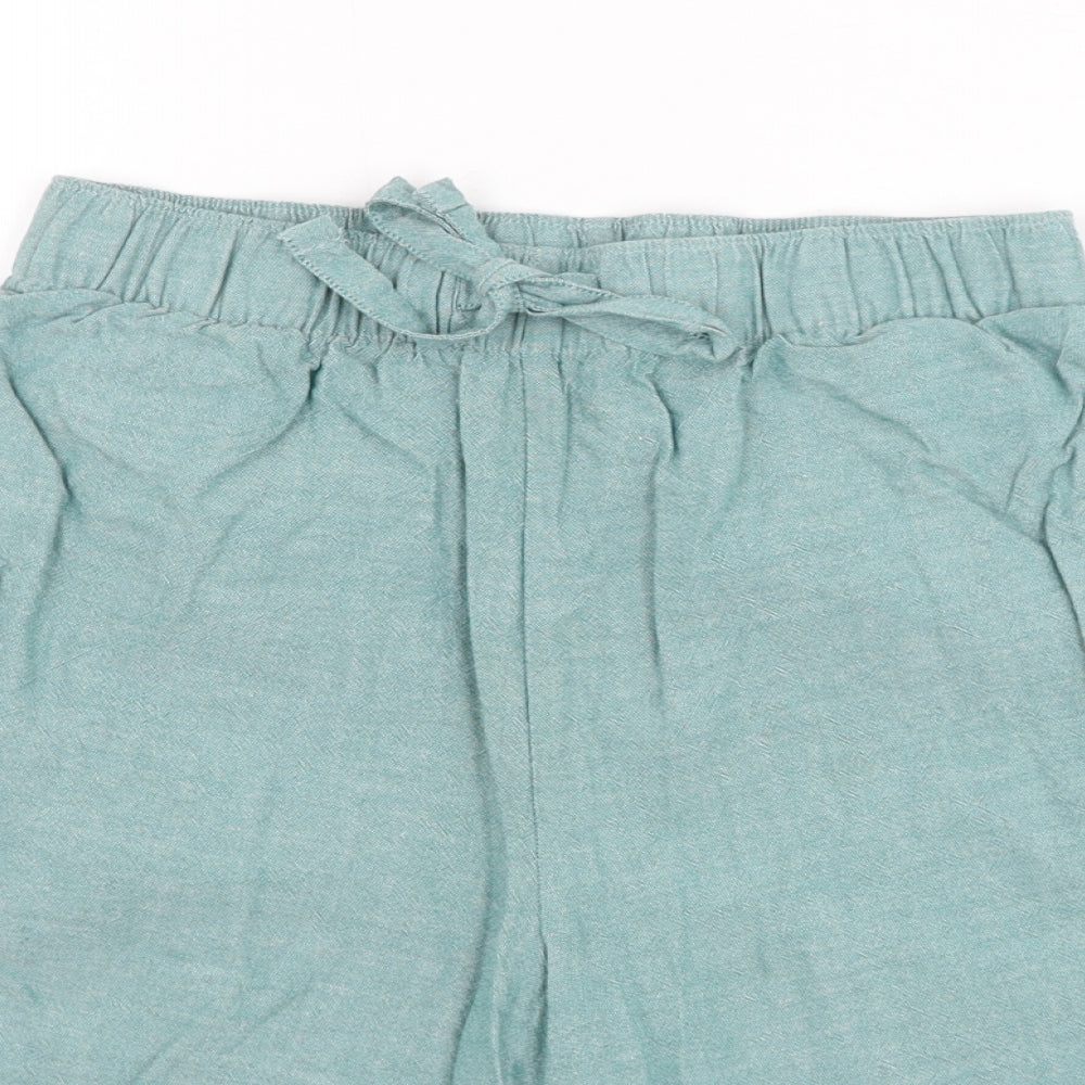 F&F Mens Green  Cotton Bermuda Shorts Size S L8 in Regular