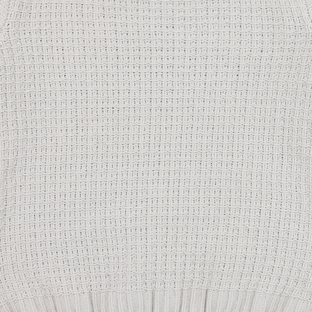 River Island Womens Grey Round Neck  Polyester Pullover Jumper Size M