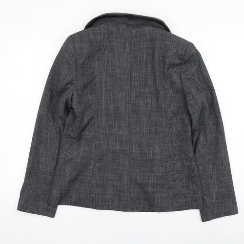 Papaya Womens Grey   Jacket Blazer Size 12  Button