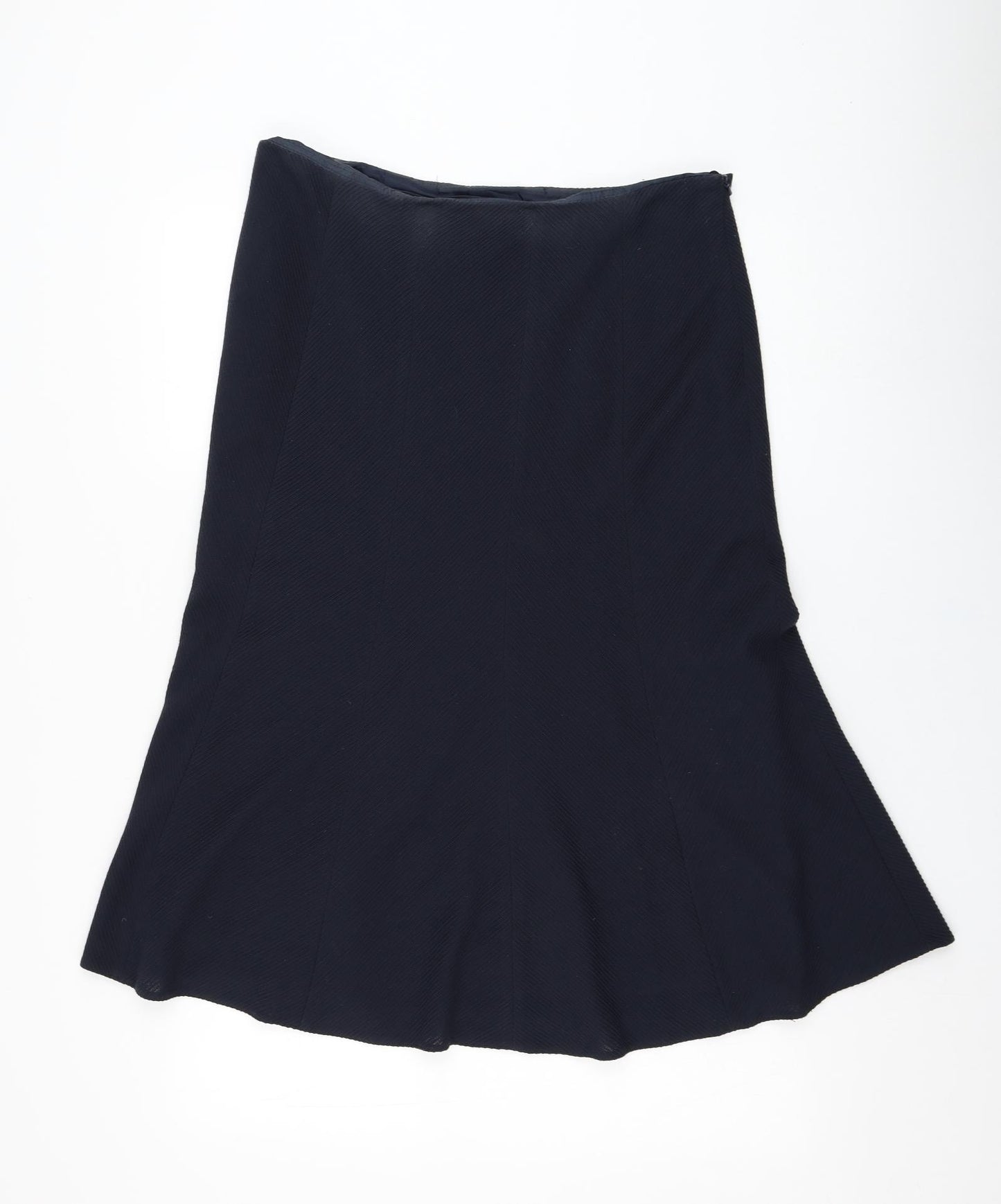 CC  Womens Blue  Acrylic Flare Skirt Size 14   Zip