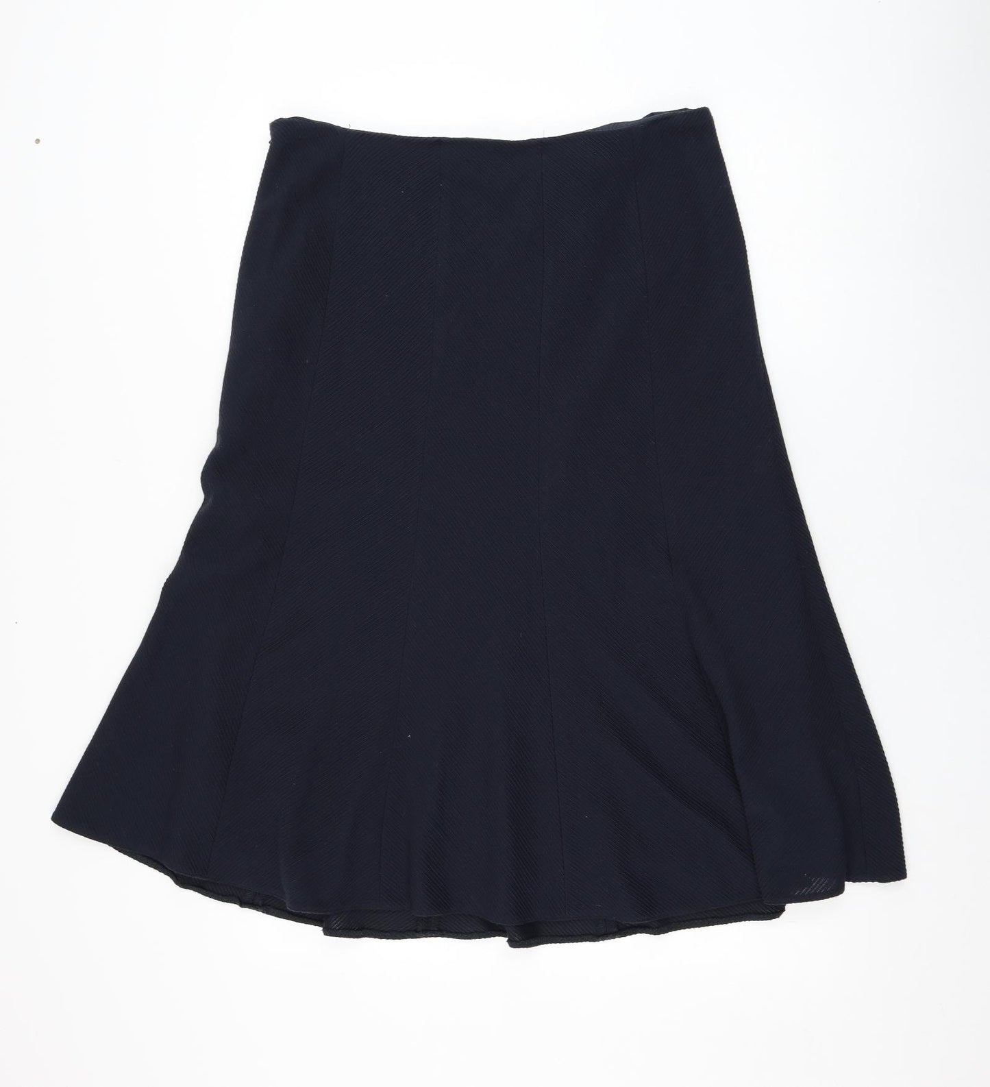 CC  Womens Blue  Acrylic Flare Skirt Size 14   Zip