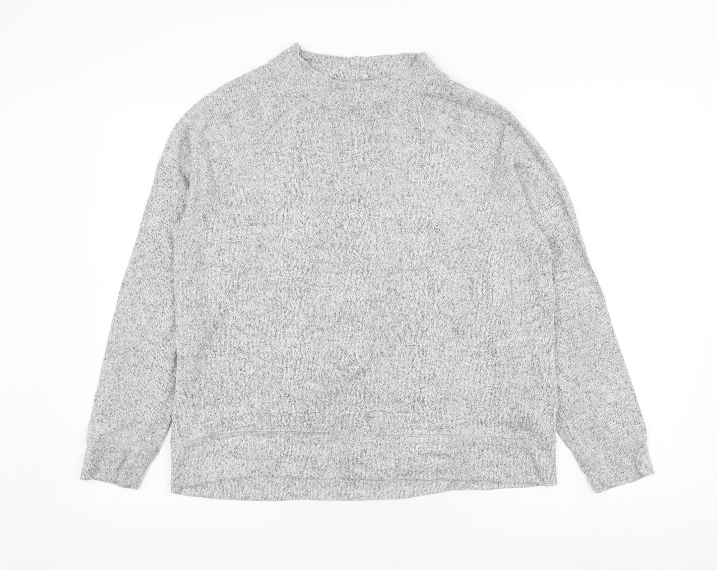 F&F Womens Grey Round Neck  Viscose Pullover Jumper Size 14