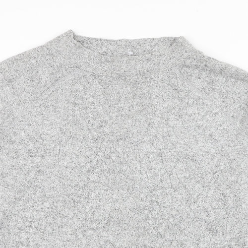 F&F Womens Grey Round Neck  Viscose Pullover Jumper Size 14