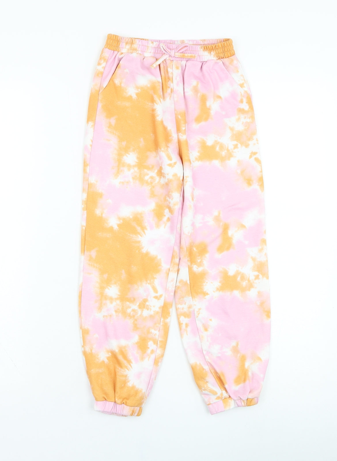 SheIn Girls Pink  Cotton Jogger Trousers Size 7-8 Years  Regular Pullover