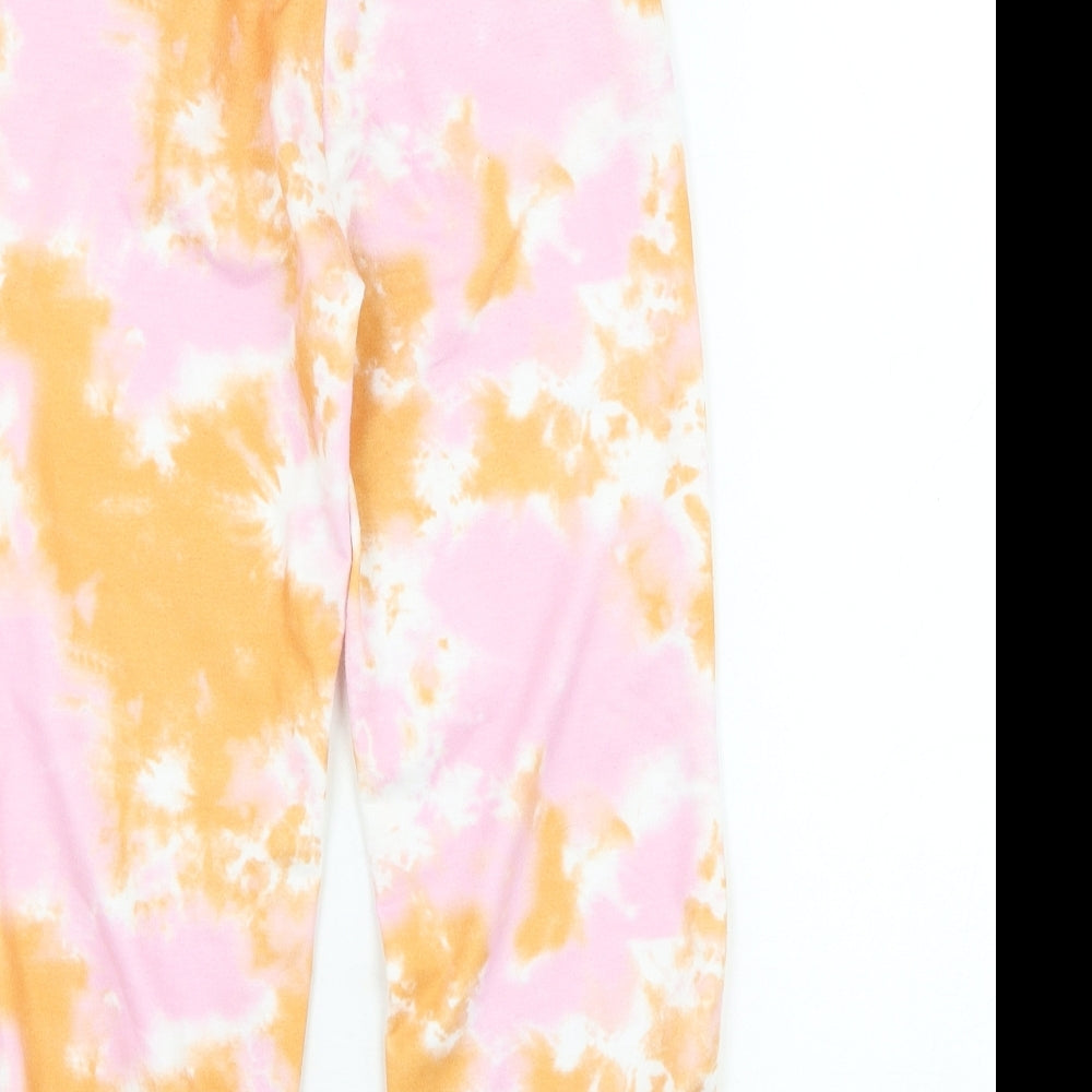 SheIn Girls Pink  Cotton Jogger Trousers Size 7-8 Years  Regular Pullover