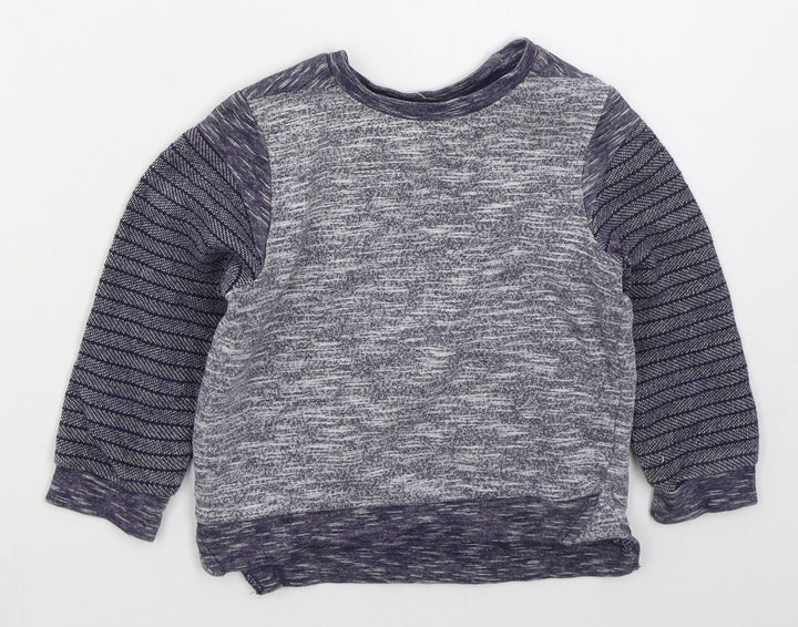 Nutmeg Boys Blue Striped Cotton Pullover Sweatshirt Size 2-3 Years  Pullover