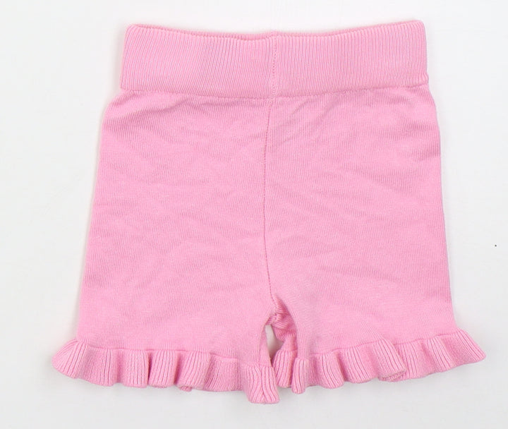 Yoyo S Girls Red  Acrylic Mom Shorts Size 6 Years  Regular