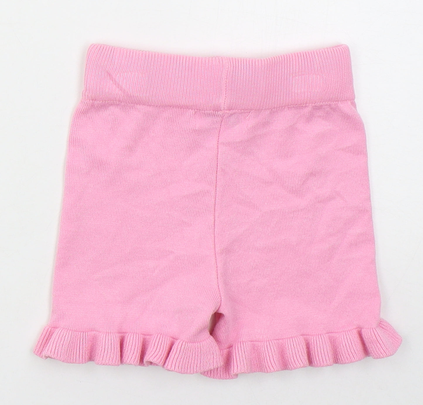 Yoyo S Girls Red  Acrylic Mom Shorts Size 6 Years  Regular