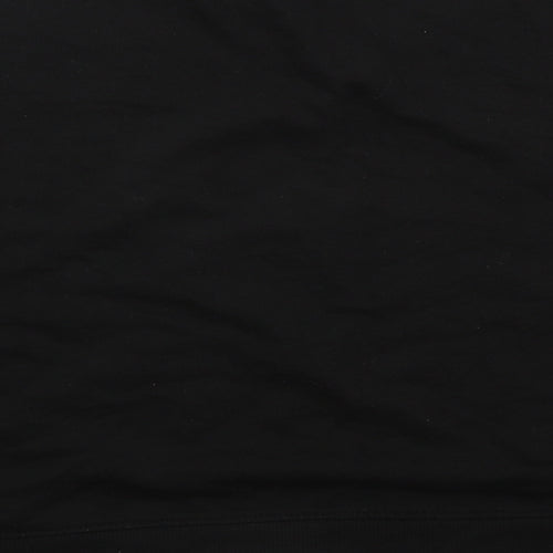 New Look Womens Black  Cotton Pullover Sweatshirt Size 12  Pullover