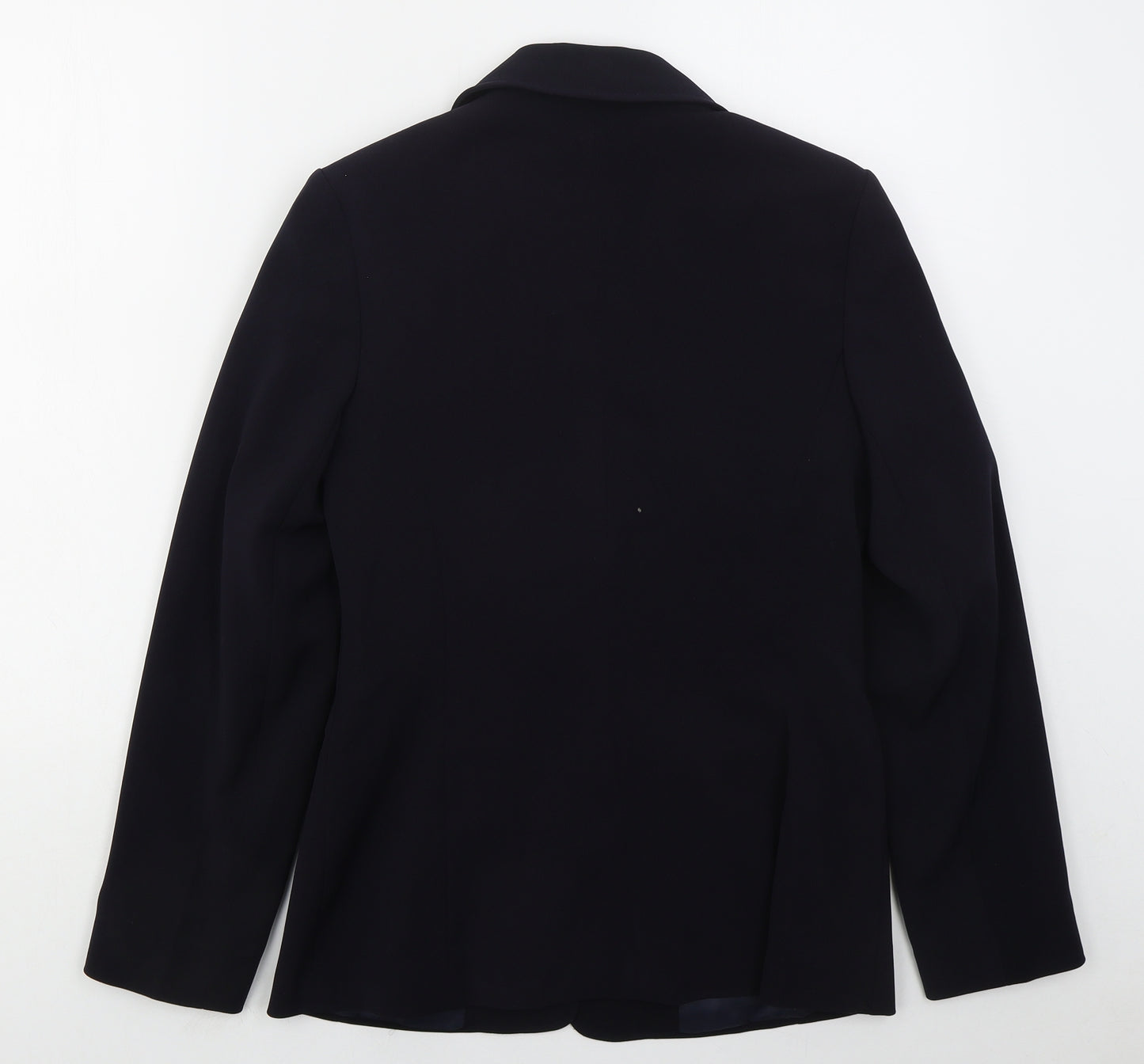 AMARANTO Womens Blue  Polyester Jacket Suit Jacket Size 10