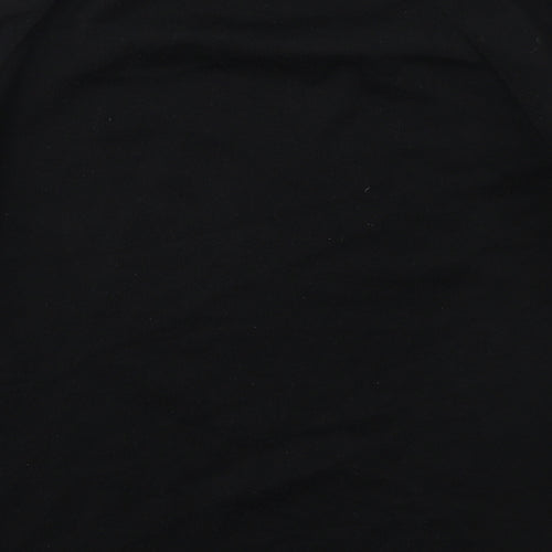 Matalan Womens Black Mock Neck  Polyester Pullover Jumper Size 10