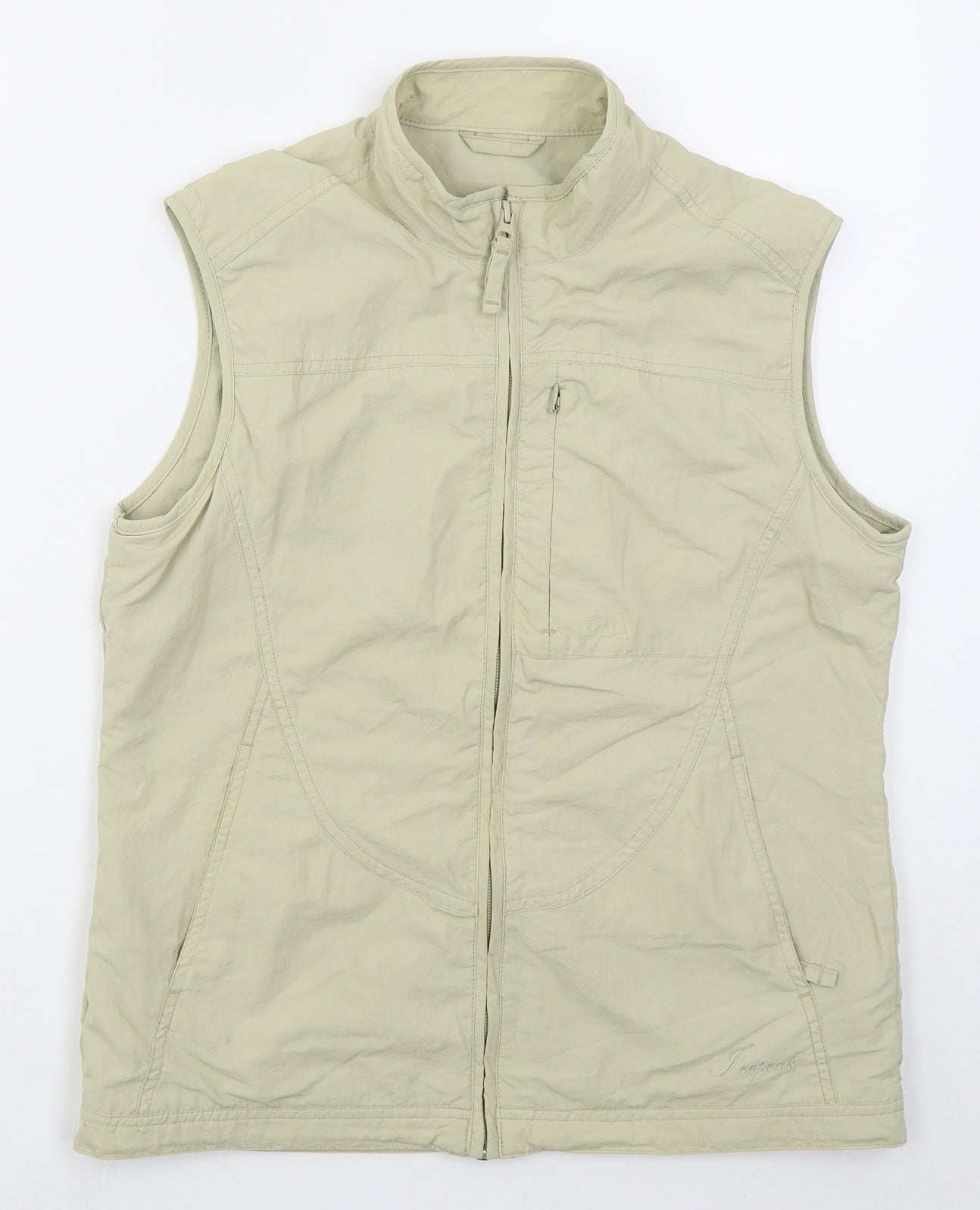 Icepeak Womens Beige   Gilet Coat Size 14  Zip