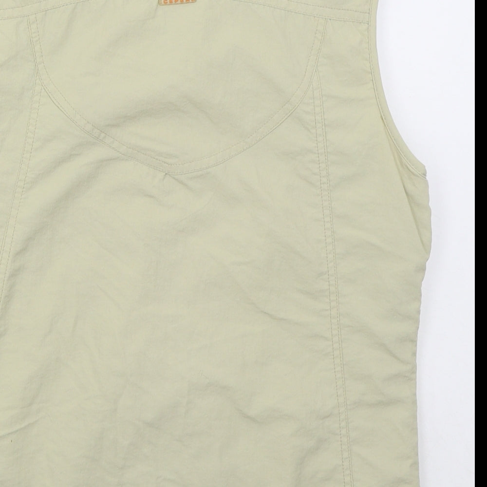 Icepeak Womens Beige   Gilet Coat Size 14  Zip