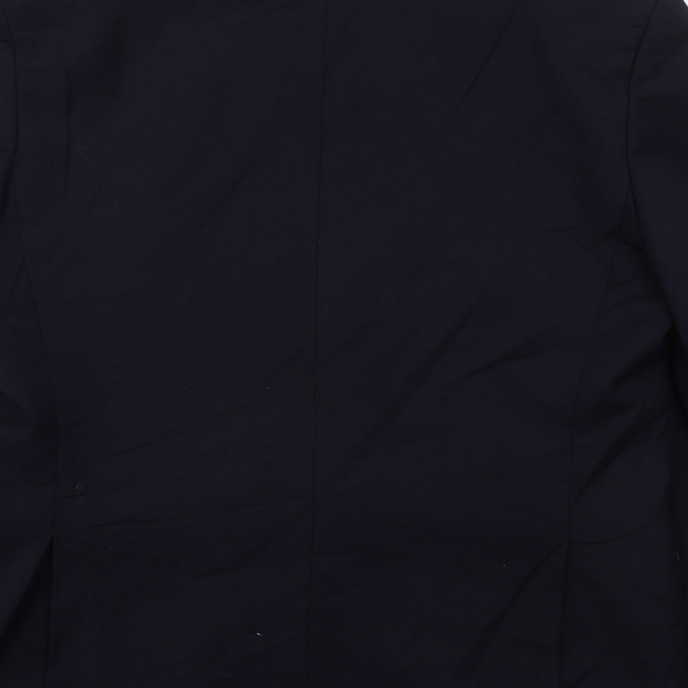 Burton Mens Blue  Polyester Jacket Suit Jacket Size 42