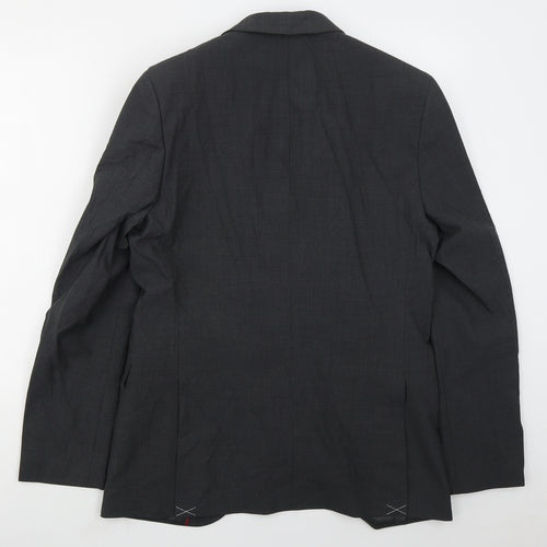 Marks and Spencer Mens Grey  Polyester Jacket Suit Jacket Size 40