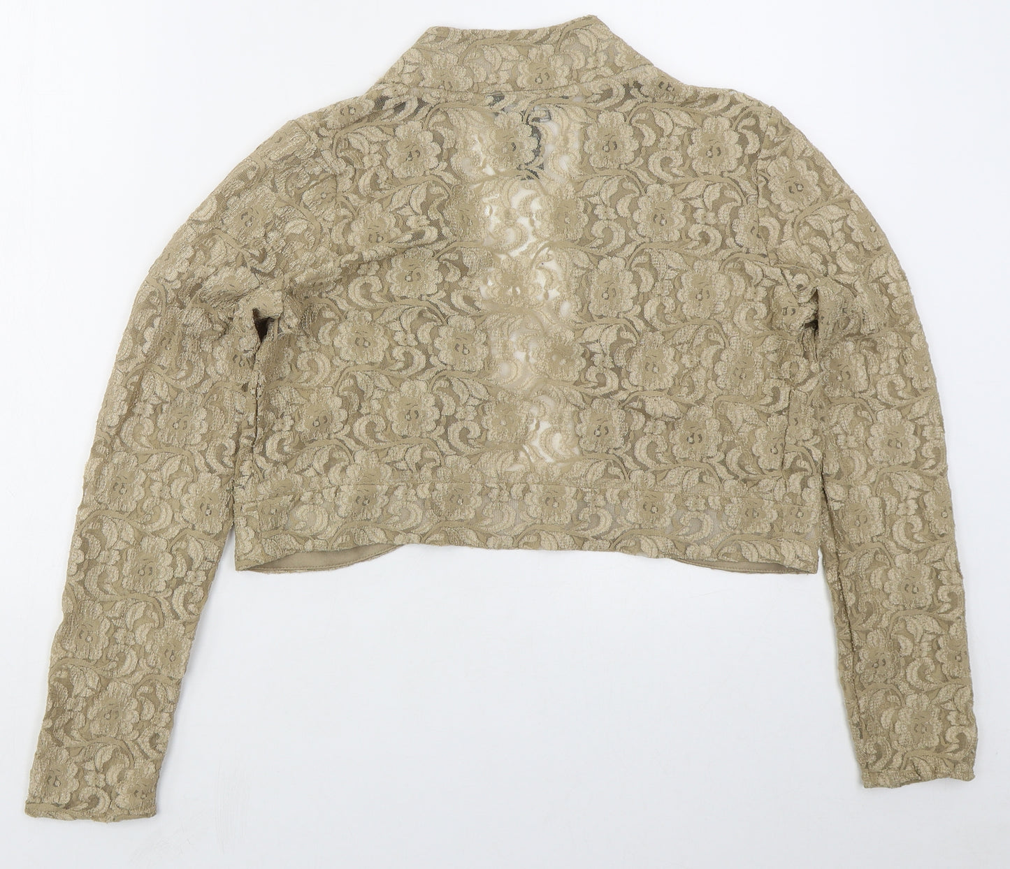 Nina Leonard Womens Beige   Jacket  Size M