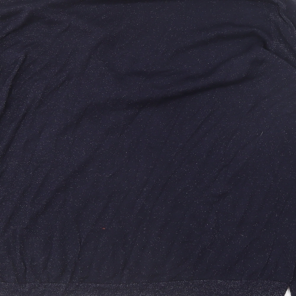 Maine Womens Blue  Viscose Basic T-Shirt Size 18 V-Neck