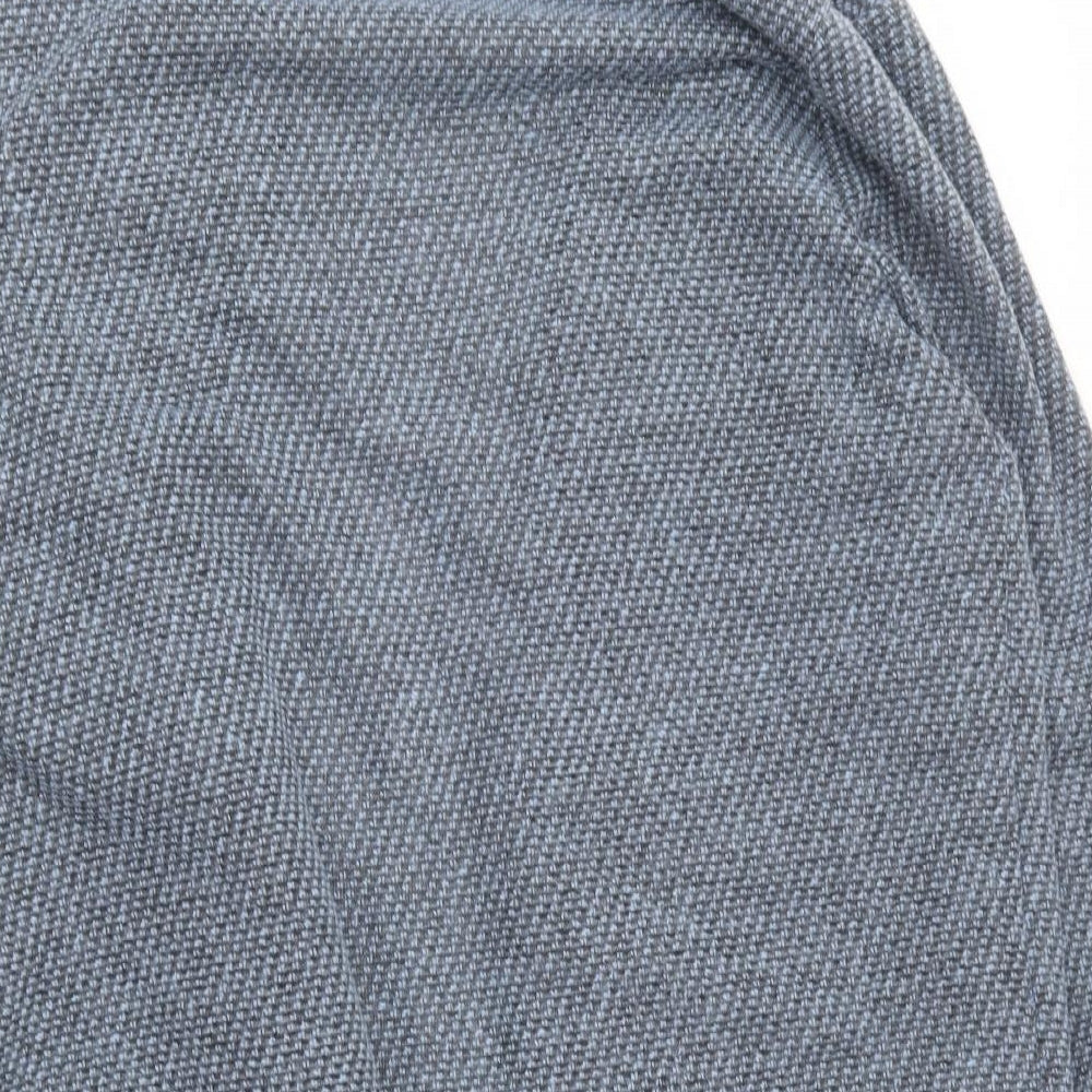 Dunnes Stores Womens Blue V-Neck  Polyester Cardigan Jumper Size L