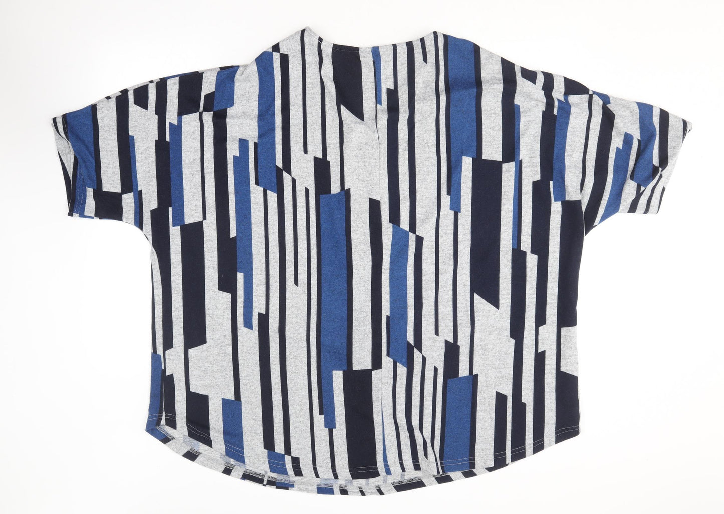 Yours Womens Blue  Polyester Basic T-Shirt Size 26 V-Neck