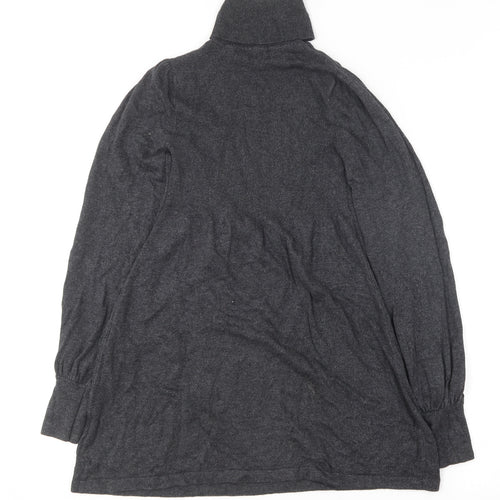 Atmosphere Womens Grey  Viscose Jumper Dress  Size 8  Roll Neck