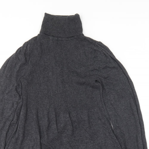Atmosphere Womens Grey  Viscose Jumper Dress  Size 8  Roll Neck