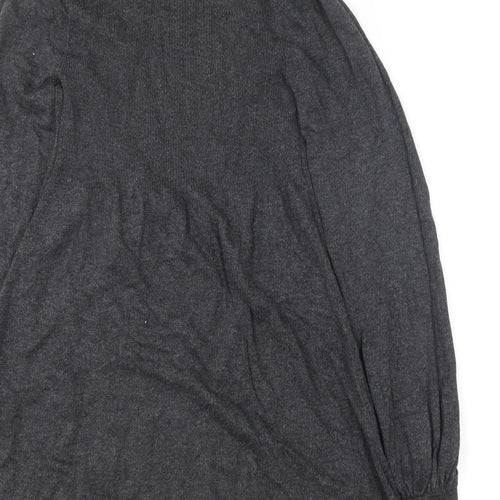 Atmosphere Womens Grey  Viscose Jumper Dress  Size 8  Roll Neck