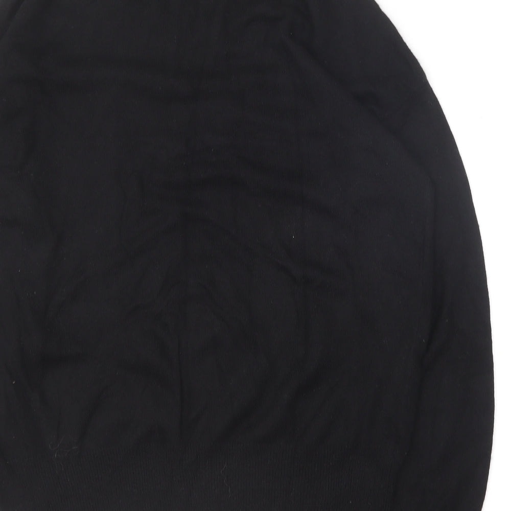 NEXT Womens Black Crew Neck  Nylon Pullover Jumper Size 12