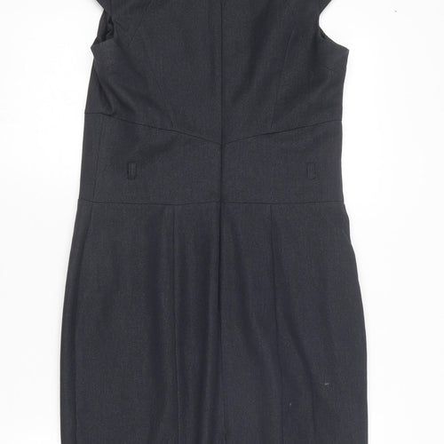 NEXT Womens Blue  Polyester Pencil Dress  Size 12  Round Neck