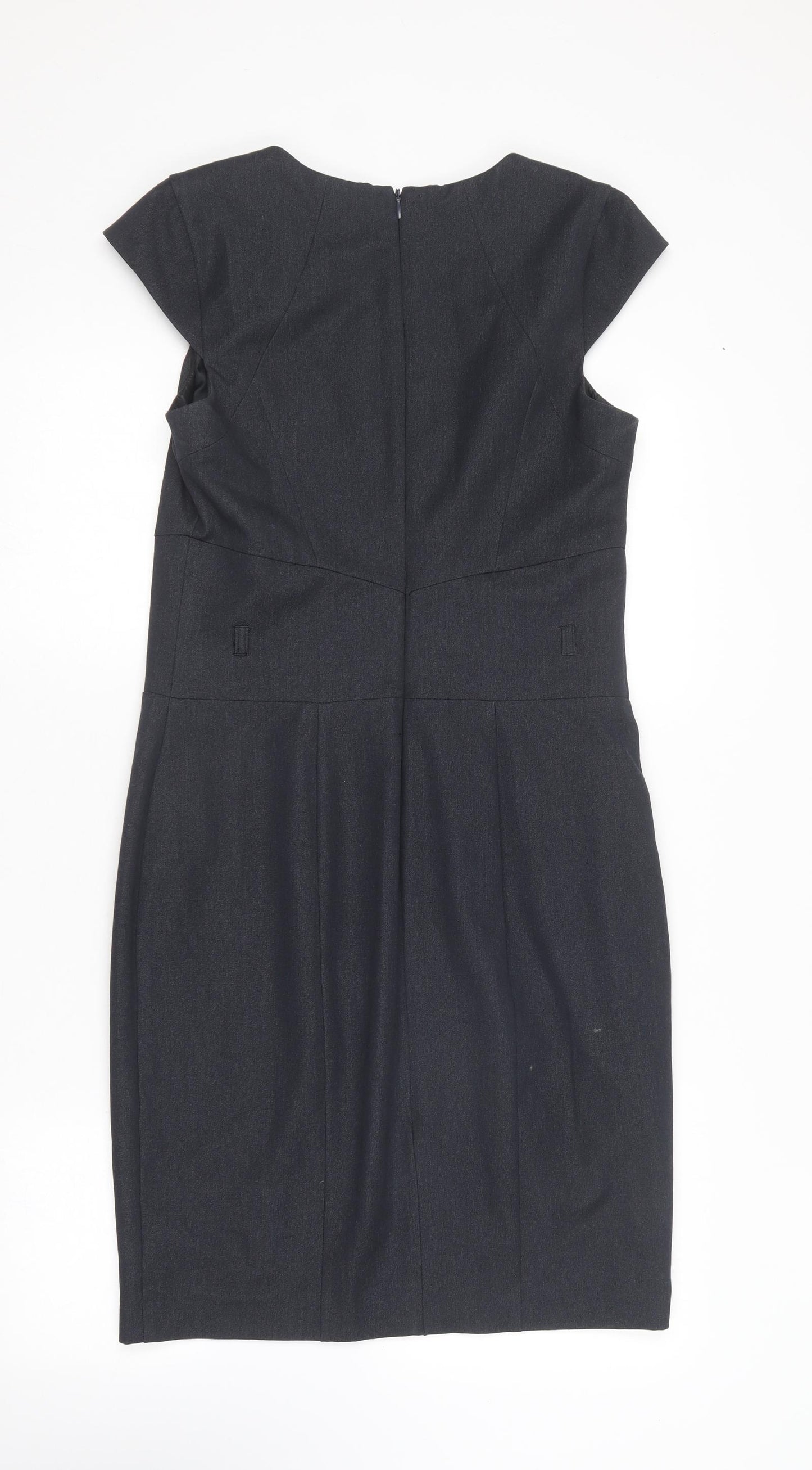 NEXT Womens Blue  Polyester Pencil Dress  Size 12  Round Neck