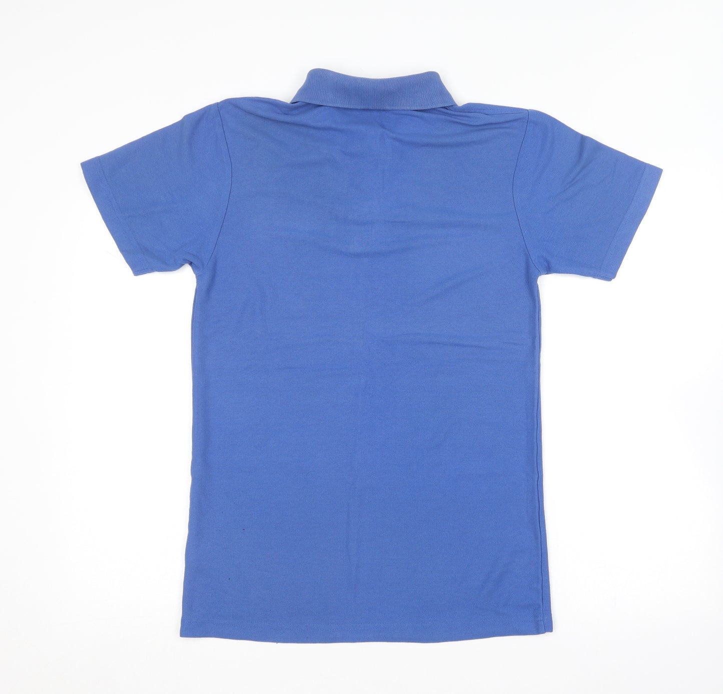 Alexandra Mens Blue  Polyester  Polo Size S Collared