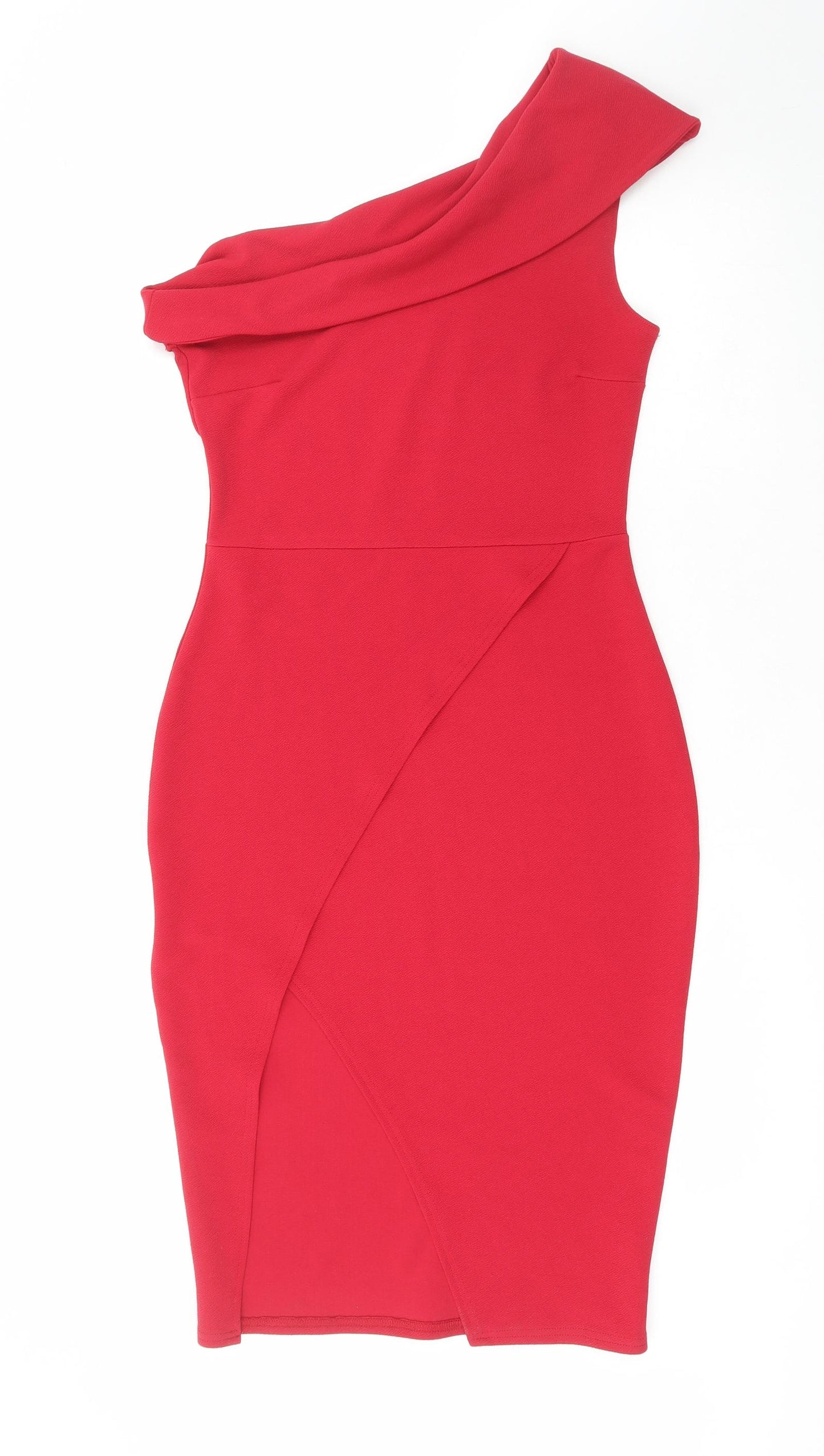 Boohoo Womens Purple  Polyester Pencil Dress  Size 12