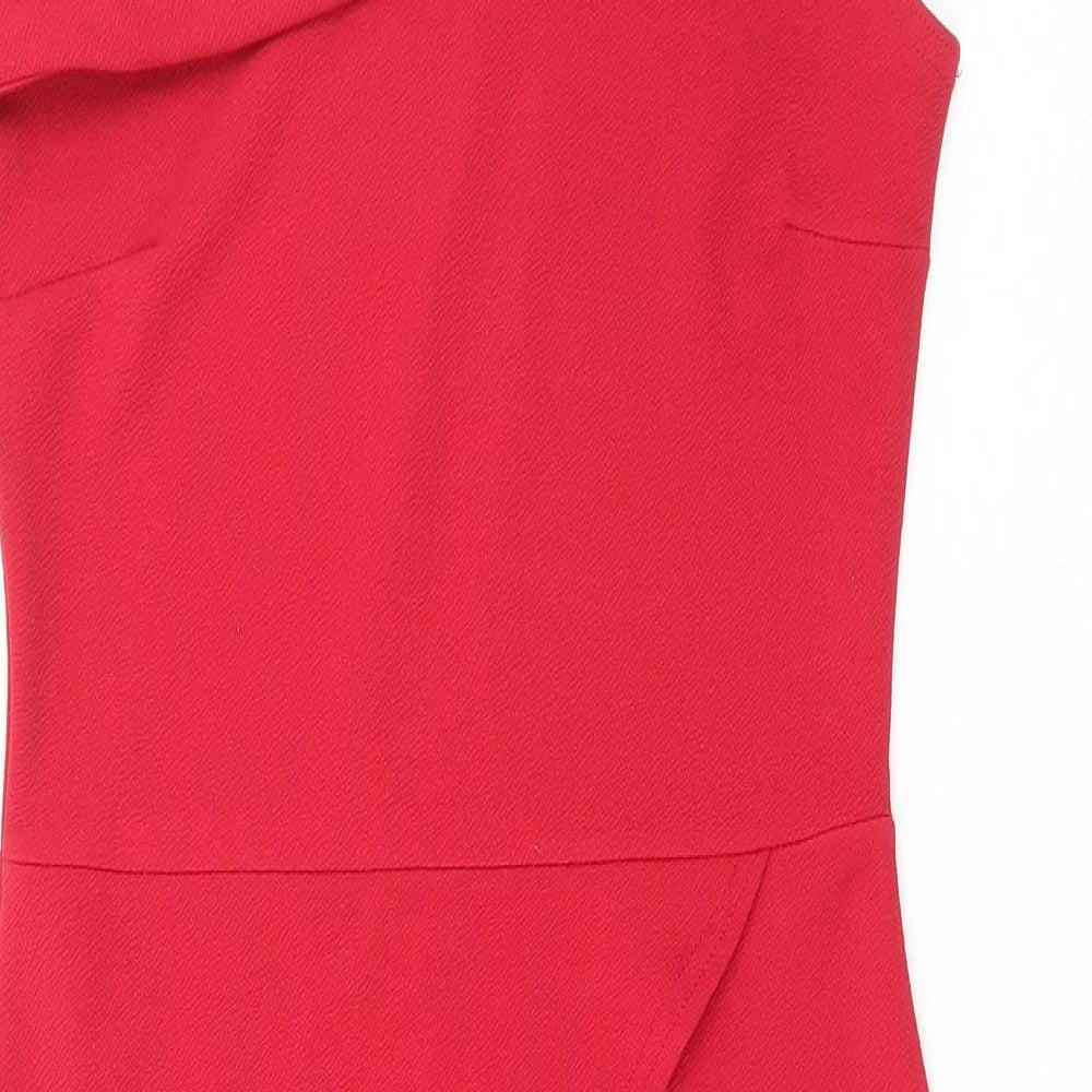 Boohoo Womens Purple  Polyester Pencil Dress  Size 12