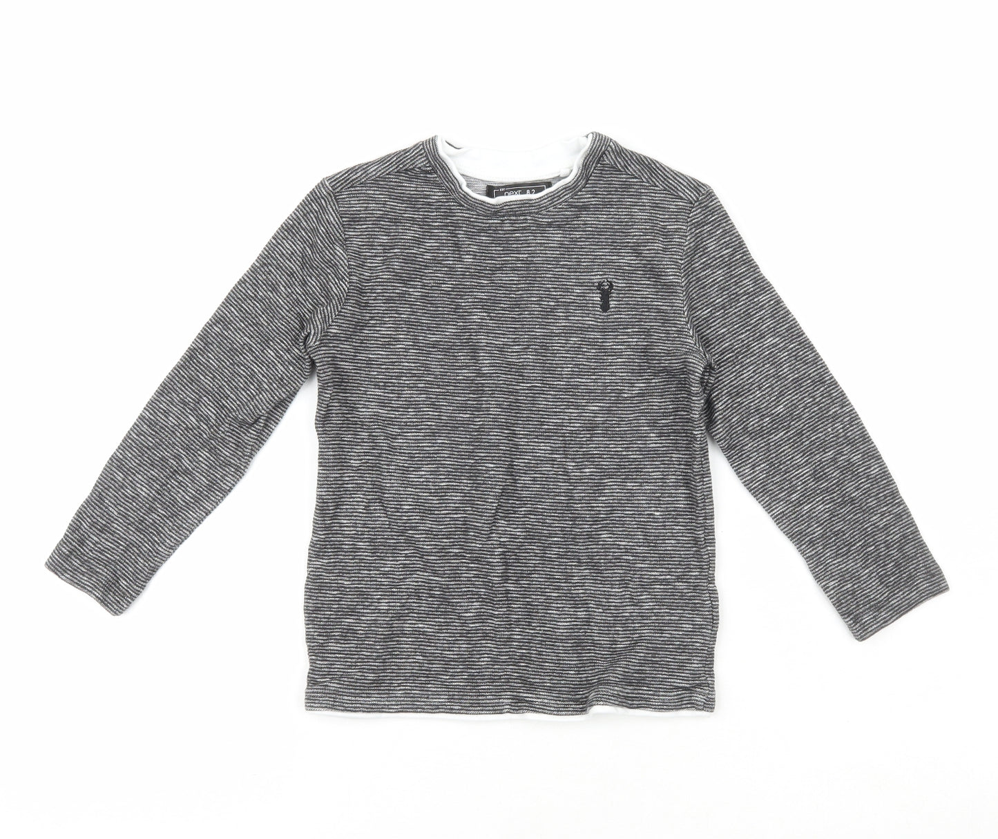 NEXT Boys Grey  100% Cotton Pullover Casual Size 5 Years Boat Neck