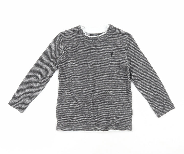 NEXT Boys Grey  100% Cotton Pullover Casual Size 5 Years Boat Neck