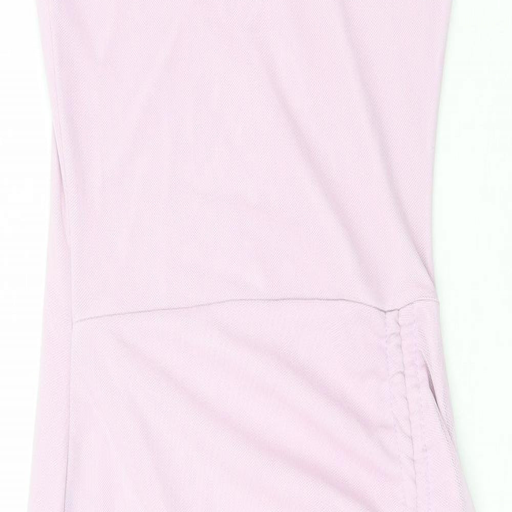 PRETTYLITTLETHING Womens Purple  Polyester Slip Dress  Size 10  Square Neck