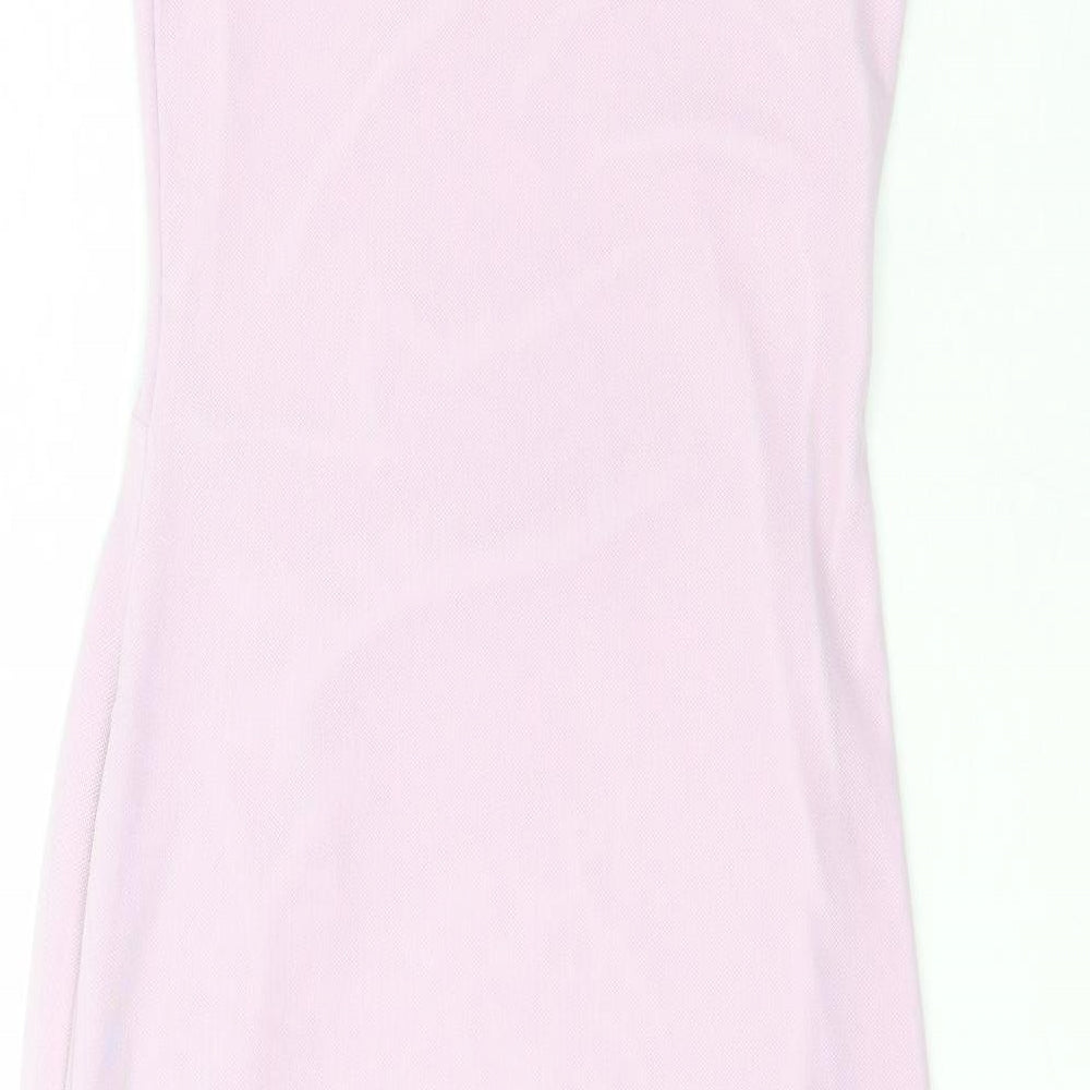 PRETTYLITTLETHING Womens Purple  Polyester Slip Dress  Size 10  Square Neck