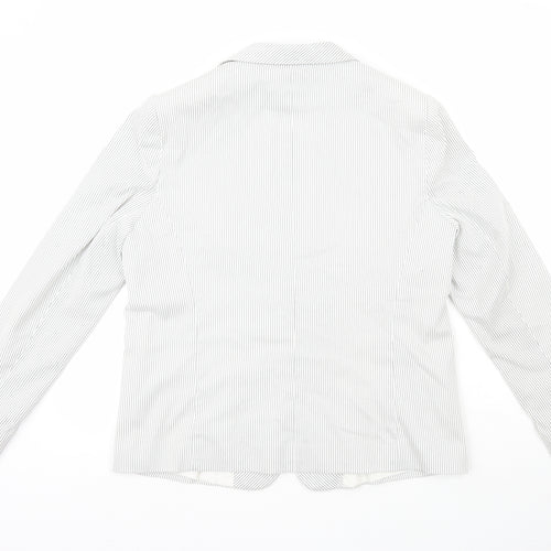 Dunnes Womens Grey Striped  Jacket  Size 18