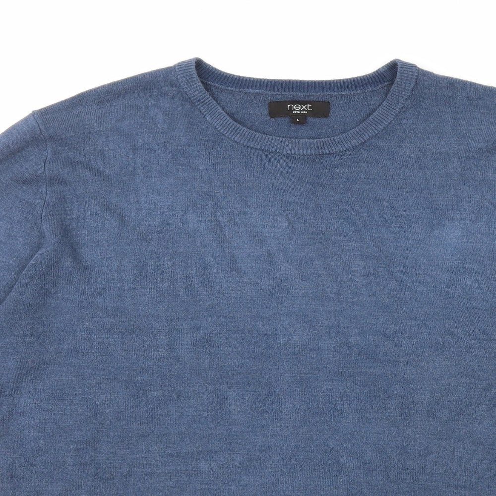 NEXT Mens Blue  Acrylic Pullover Sweatshirt Size L